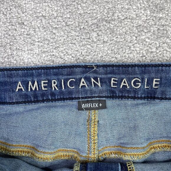 American Eagle AirFlex Move-Free Athletic Jeans 42X29 Stretch Blue Denim - Picture 5 of 12